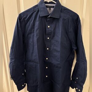 Tommy Hilfiger navy blue long sleeve shirt